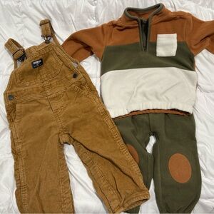 OshKosh B'gosh Brown Corduroy Overalls for Kids